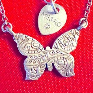 WOW POSHMARK - Authentic Me&Ro NWOT Sterling Silver Butterfly Pendant Necklace